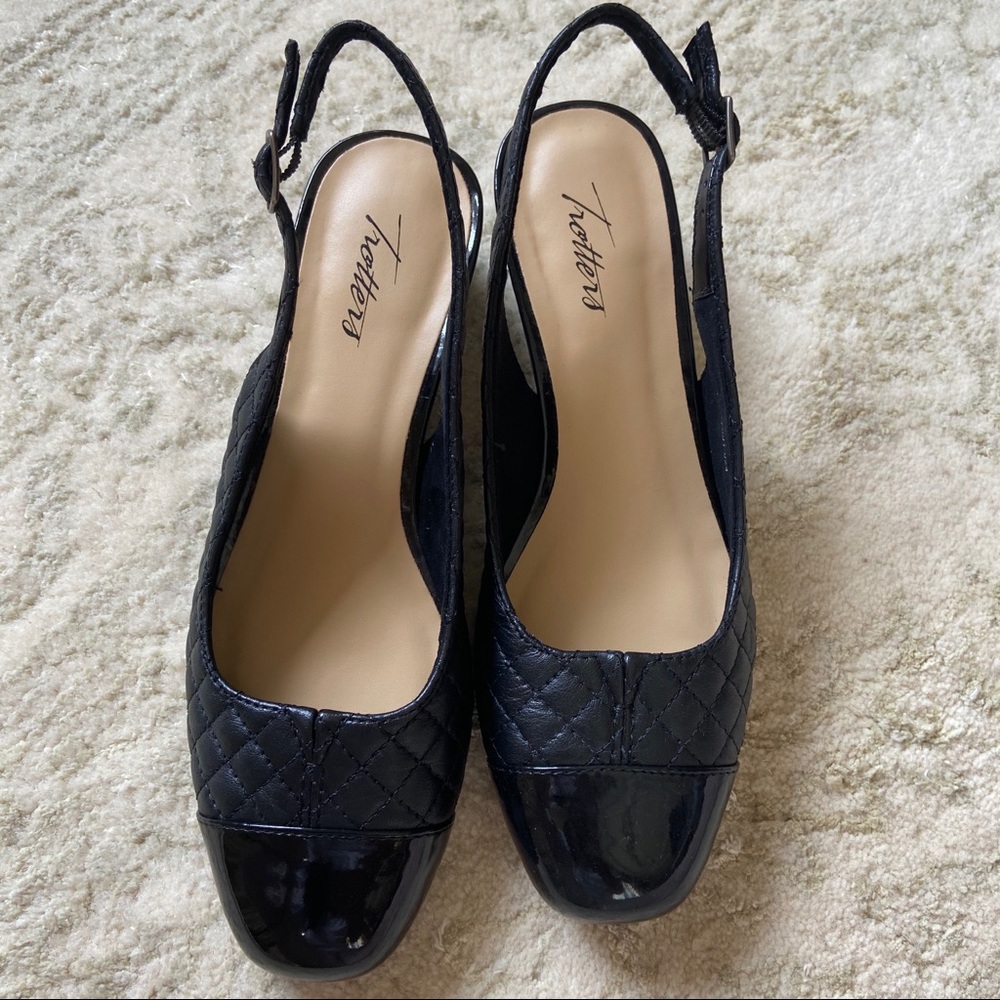 Trotters slingback heels genuine leather
